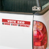 Vote Red Supprimer Tous Les Stickers Démocrates Bu (Sur camion)