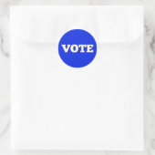 Vote Sticker sur l'Arrière - plan bleu (Sac)