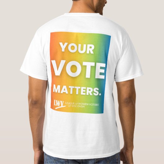 VOTE T-shirt homme arc-en-ciel (Dos)