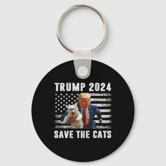 Vote Trump 2025 Funny Save The Cats  Sleutelhanger
