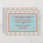 Vote Vote Élection Parti Invitation (Devant / Derrière)