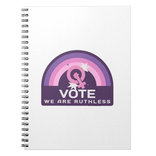 Vote We Are Ruthless Notitieboek (Voorkant)