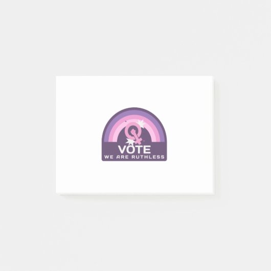 Vote We Are Ruthless Post-it® Notes (Voorkant)
