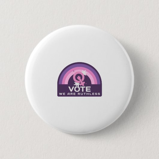 Vote We Are Ruthless Ronde Button 5,7 Cm (Voorkant)