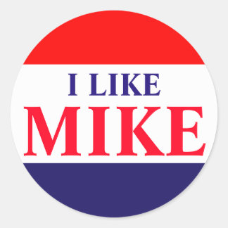 #VoteMikeWilliams 20ct Stickers "Ik hou van Mike"