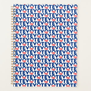 Voter bleu rouge blanc motif de typographie modern