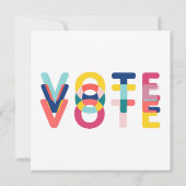 Voter Cadeau Multicolor Arc-en-ciel cartes de note (Dos)