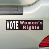 Voter Droits des femmes 2 Sticker pare-chocs (En voiture)