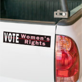 Voter Droits des femmes 2 Sticker pare-chocs (Sur camion)