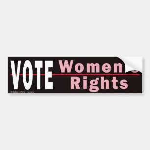 Voter Droits des femmes 2 Sticker pare-chocs