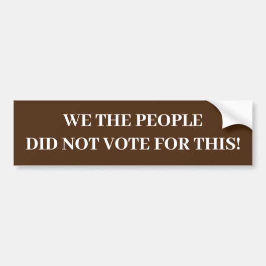 VOTER FRAUDE BUMPERSTICKER (Voorkant)