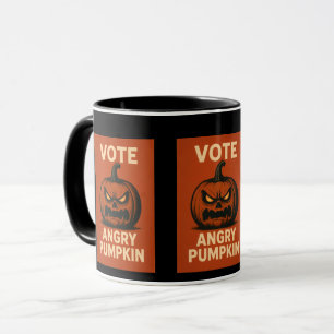 Voter La Mug De Café Citrouille En Colère