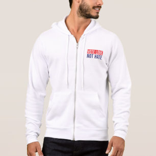 Voter l'amour, pas haïr le sweat - shirt à capuche