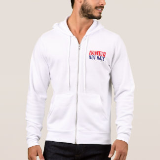 Voter l'amour, pas haïr le sweat - shirt à capuche