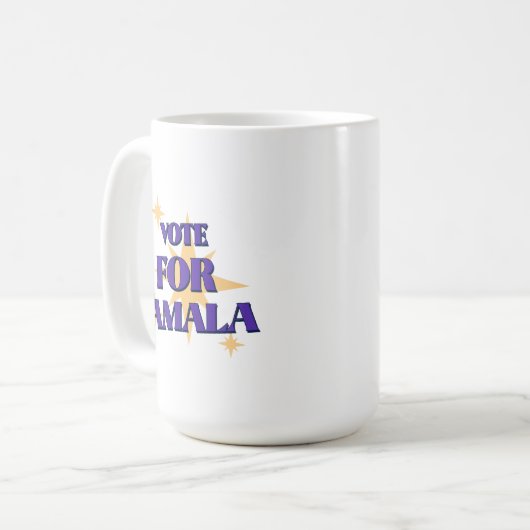 Voter Pour Kamala Coffee Mug (Devant gauche)