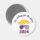 Voter pour le Felon Funny Trump 2024 Magnet (Recto/Verso)