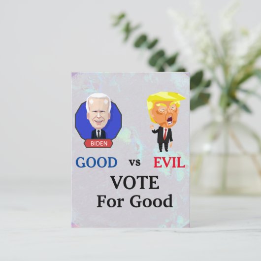 Voter pour une bonne carte postale (Debout devant)