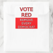 Voter rouge autocollant (Sac)