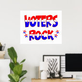 Voters Rock Poster (Thuiskantoor)