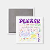 Votez ! Aimant (Personnaliser) (Recto/Verso)