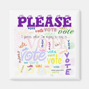 Votez ! Aimant (Personnaliser)