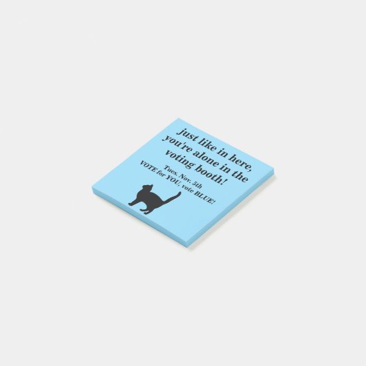Votez Blue Cat 2 Post-It Notes (Incliné)