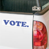 Votez Bumper Sticker pour les élections bleues et  (Sur camion)