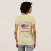 Votez ! C'est une question de moralité t-shirt (Dos entier)