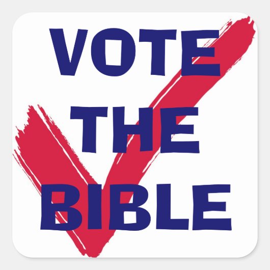 VOTEZ LE BIBLE STICKER (Devant)
