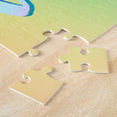 "Votez." Pastel Rainbow Gradient Jigsaw Puzzle (Côté)