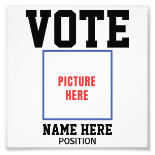 VOTEZ PHOTO PERSONNALISER NOM