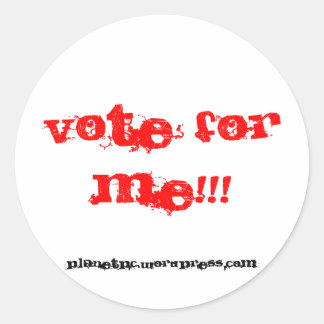 votez pour moi ! ! ! Autocollant