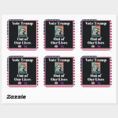 Votez Trump hors de nos vies Sticker (Feuille)