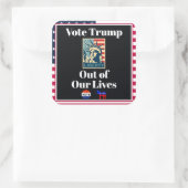 Votez Trump hors de nos vies Sticker (Sac)