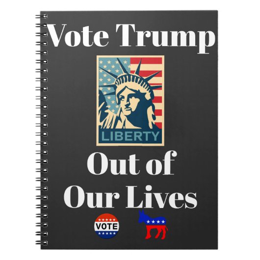 Votez Trump hors de notre Carnet de vie (Devant)