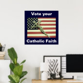 Votez votre affiche de la foi catholique (Bureau à domicile)