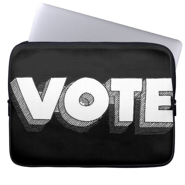 VOTEZ-VOUS ? Sac d'ordinateur portable à manches é (Devant)