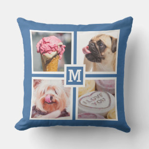 VOTRE 8 PHOTOS & MONOGRAM lancer oreiller