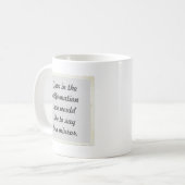 Votre affirmation sur le design miroir Mugs (Devant gauche)