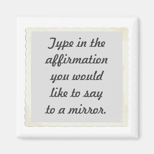 Votre affirmation sur le magnet d'une conception