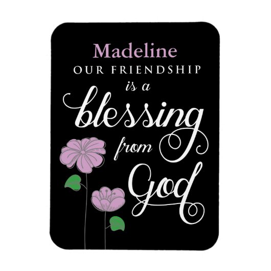 Votre amitié est une bénédiction de Dieu Magnet (Vertical)