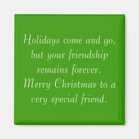 Votre amitié reste un aimant de Noël (Devant)