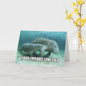 "Votre amour d'amis vous" carte apaisante de (Fleur jaune)