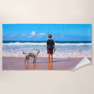 Votre animal de compagnie Photo Plage Serviette pe