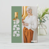 Votre année photo 1955 70e anniversaire Invitation (Debout devant)