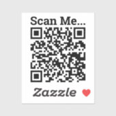 Votre autocollant de code QR d'entreprise (Feuille)