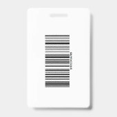 Votre badge photo d'identification de la société d (Arrière)