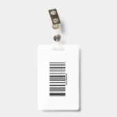 Votre badge photo d'identification de la société d (Arrière avec clip)
