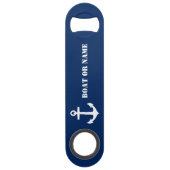 Votre bateau ou nom Ancre nautique Blanc Marine Bl (Devant)