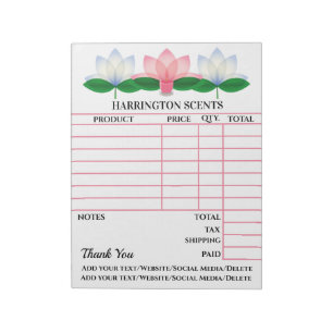 Votre Bloc-notes de facture